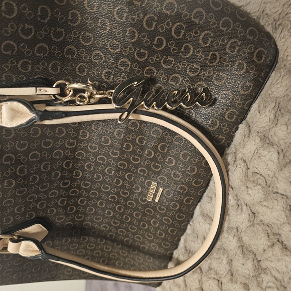 Guess Brown and Cream Women's Bag - Picture 2 of 14